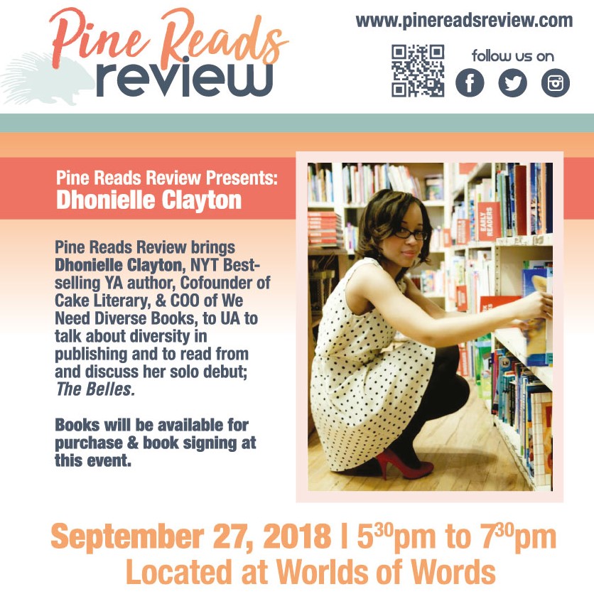 PRR's first author event, featuring Dhonielle Clayton!